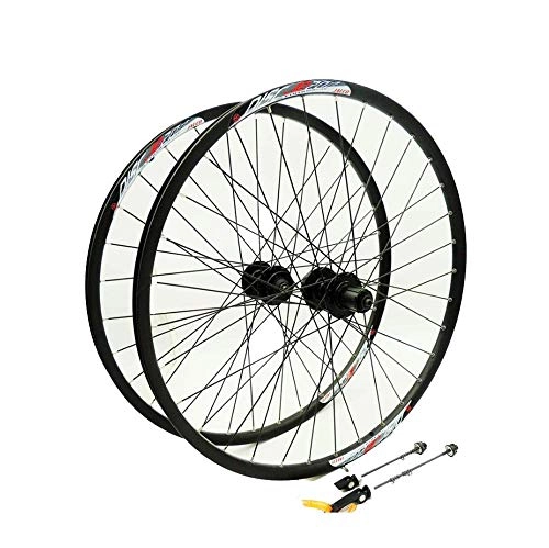 Mountain Bike Wheel : ZMXZMQ 26" Wheel Mountain Bike Hubs And Disc Brake Only Wheels, Six-Pin Bearing Hub, 8 / 9 / 10 Speed Aluminum Alloy Rim