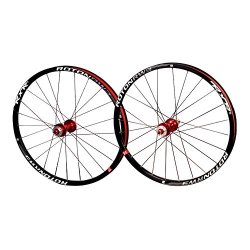 Mountain Bike Wheel : ZMXZMQ Mountain Bike Wheelset, Double Wall Cycling Wheels Quick Release Disc Brake 24 Holes Rim, Compatible 8-11 Speed