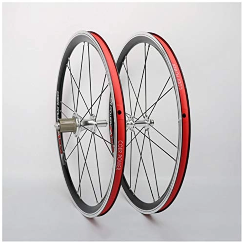 Mountain Bike Wheel : ZNND 20inch Bicycle Wheelset, Double Wall Rim Quick Release Disc Brake Sealed Bearings Hub 20 Hole 8 / 9 / 10 Speed (Color : C, Size : 20inch)