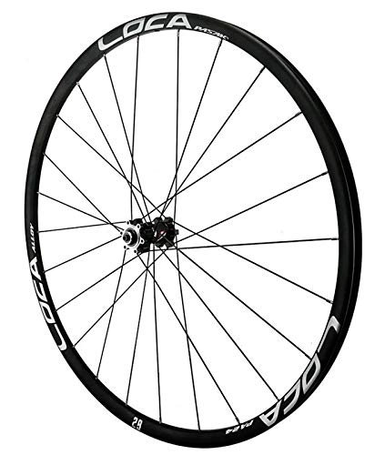 Mountain Bike Wheel : ZNND 26" / 27.5" / 29" Inch Mountain Bike Wheelset Double Layer Alloy Rim 12 Speed With Straight Pull Hub 24 Holes Disc Brake 5 Pawl Quick Release (Color : Black, Size : 29in)