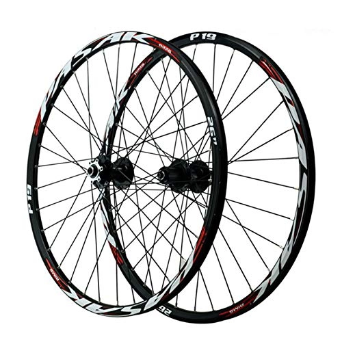 Mountain Bike Wheel : ZNND 26 / 27.5 / 29'' Mountain Bicycle Wheelset, First 2 Rear 5 Bearings 8 / 9 / 10 / 11 / 12-speed Quick Release Disc Brake (Color : Black hub, Size : 27.5in)