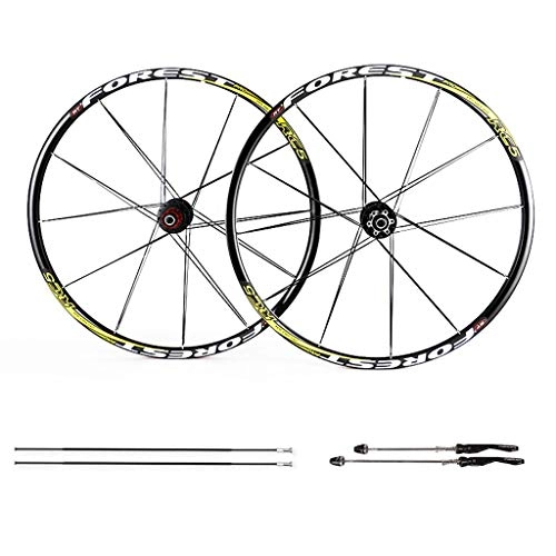 Mountain Bike Wheel : ZNND 26 Inch Bike Wheelset, MTB Cycling Wheels 27.5 Inch Mountain Bike Disc Brake Wheel Set Quick Release 5 Palin Bearing 8 9 10 Speed 100mm (Color : E, Size : 27.5inch)