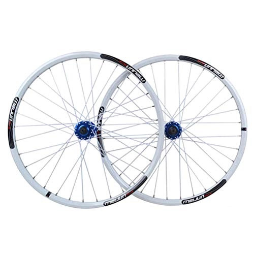 Mountain Bike Wheel : ZNND 26 Inch Mountain Bike Bicycle Wheels Double Wall Aluminum Alloy Disc Brake Cycling 32 Hole Rim Quick Release 7 / 8 / 9 / 10 Cassette (Color : D)