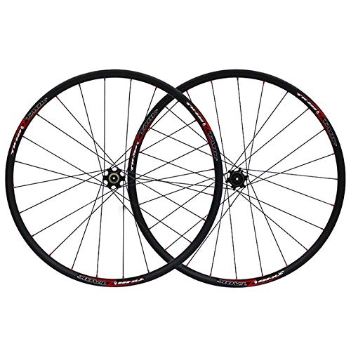 Mountain Bike Wheel : ZNND 26 Inch Mountain Bike Wheelset Ultra-Light Aluminum Alloy Bicycle Disc Brake QR 8 9 10 11Speed 2 Palin Bearing With Straight Pull Hub 24 Holes