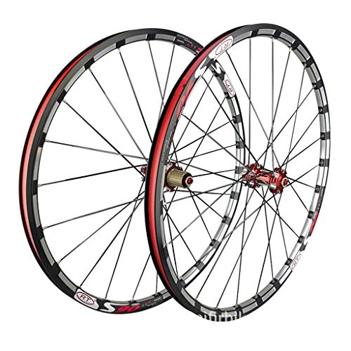 Mountain Bike Wheel : ZNND 27.5" Mountain Bike, Double Wall Quick Release Disc / V-Brake MTB Rim Sealed Bearings Hub In Black Disc 7 8 9 10 Speed (Size : 26 inch)