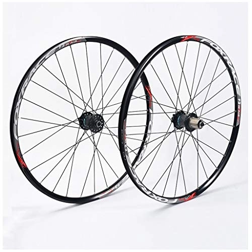 Mountain Bike Wheel : ZNND 27.5" MTB Wheel Mountain Bike Rims Disc Brake Quick Release Hub F3 (Color : Black)
