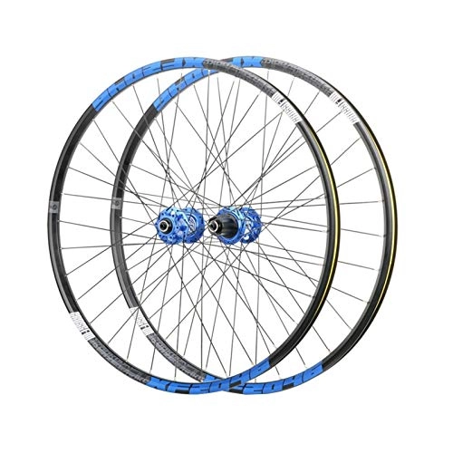 Mountain Bike Wheel : ZNND Bicycle Wheelset 26 27.5 29 In Mountain Bike Wheel Double Layer Alloy Rim Sealed Bearing Disc Brake 6 Pawl 72 Click Quick Release 8-11Speed (Color : F, Size : 29in)