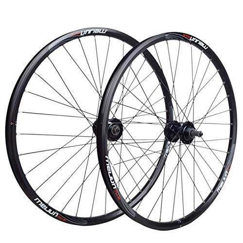 Mountain Bike Wheel : ZNND Bicycle Wheelset, Double Wall Wheel Set 32 Holes Quick Release V / disc Brake Mountain Bike 20 / 26 Inch Rotary Hub (Color : Disc brake, Size : 26in)
