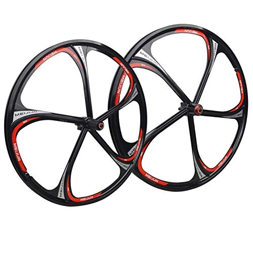Mountain Bike Wheel : ZNND Cycling Wheels 26, Bike Wheelset Double Wall MTB Rim Quick Release V-Brake Hybrid / Mountain Bike Hole Disc 7 8 9 10 11 Speed