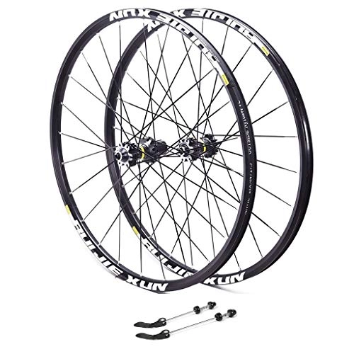 Mountain Bike Wheel : ZNND Mountain Bike 26, Bike Bicycle Wheelset Aluminum Alloy Double Wall Rim Disc V-Brake Sealed Bearings 8 / 9 / 10 / 11 Speed (Color : A, Size : 29inch)