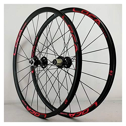 Mountain Bike Wheel : ZNND Mountain Bike MTB Bicycle Wheelset 26 27.5 Inch Double Layer Alloy Rim 7 8 9 10 11 12 Speed Palin Bearing Hub Quick Release 24H (Color : B, Size : 27.5in)
