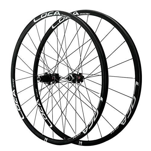 Mountain Bike Wheel : ZNND Mountain Bike Wheel Set, 26 / 27.5 / 29 Inch Cycling Wheels Quick Release Disc Brake 5-claw Tower Base 12 Speed (Color : Black)