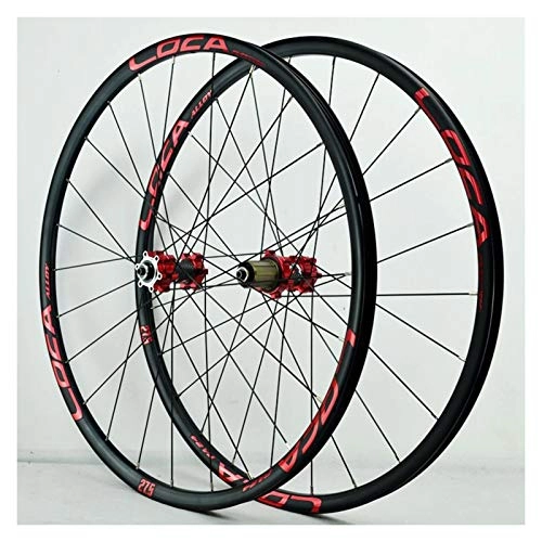 Mountain Bike Wheel : ZNND Mountain Bike Wheelset 26 / 27.5 / 29 Inch Ultra-Light Aluminum Alloy Bicycle Bike Wheel Set Disc Brake 6 Pawl QR 24H 8-12 Speed (Color : B, Size : 27.5in)