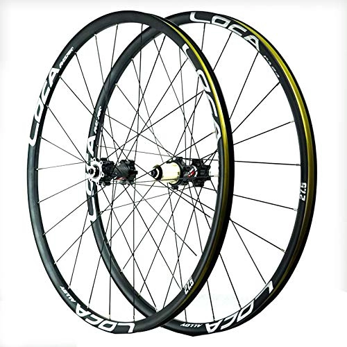 Mountain Bike Wheel : ZNND Mountain Bike Wheelset 26 / 27.5 / 29 Inches Disc Brake 24 Spoke 8-12speed Cassette Flywheel QR Sealed Bearing Hubs 1850g (Color : E, Size : 29in)