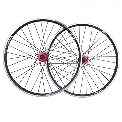 Mountain Bike Wheel : ZNND Mountain Bike Wheelset 26 Inch Bicycle Wheel Double Wall Aluminum Alloy Disc / V-brake MTB Wheels 7 / 8 / 9 / 10 Speed Cassette Flywheel QR 32 Holes