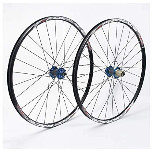 Mountain Bike Wheel : ZNND Mountain Cycling Wheels 27.5" Disc Brake Rims Quick Release Hub Superlight Carbon F3 (Color : Blue)