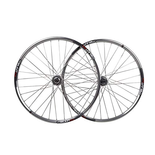 Mountain Bike Wheel : ZNND Wheelset 26 Inch Mountain Bike Double Layer Rim Disc / Rim Brake Bicycle Wheel Quick Release Front Rear Wheelset 7 8 9 Speed 32H