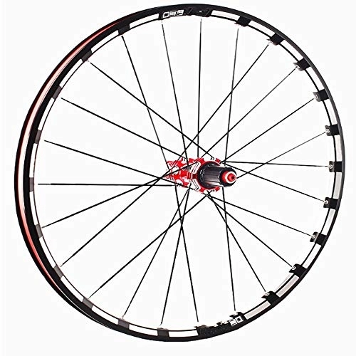 Mountain Bike Wheel : ZSR-haohai Small component Carbon Fiber Mountain Bike Wheel Set 5 Palin 26 / 27.5 / 29 Inch Quick Release Barrel Shaft 120 Ring Bicycle accessories (Size : 27.5")