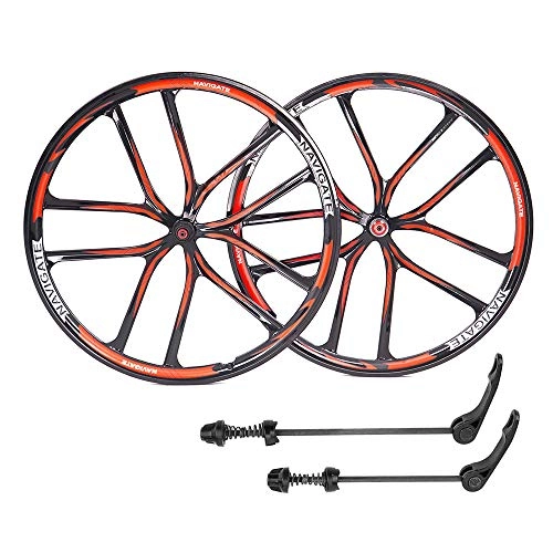 Mountain Bike Wheel : ZUKKA 29Inch Bike Wheel Set, Magnesium Alloy Disc Brake Mountain Cycling Wheels / Fit for 7-10 Speed Freewheels / Quick Release Axles Bicycle Accessory