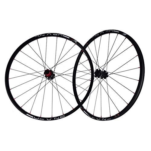 Mountain Bike Wheel : ZWB Bike Carbon Fiber Mountain Bike Wheels 26 Inch / 27.5 Inch MTB Wheelset Carbon Fiber Wheel Quick Release Bearing, Support 7 / 8 / 9 / 10 / 11 Speed (Color : Black wheel set, Size : 26 in)