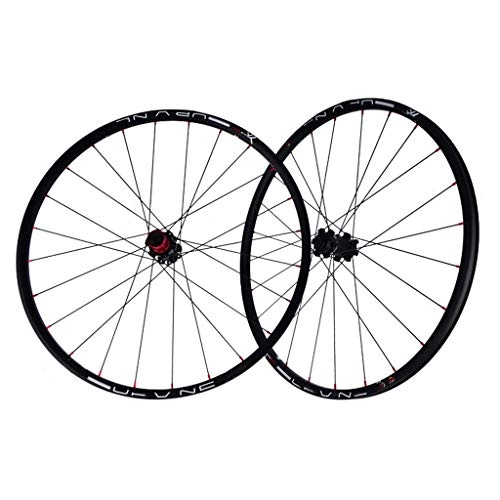 Mountain Bike Wheel : ZWB Bike Carbon Fiber Mountain Bike Wheels 26 Inch / 27.5 Inch MTB Wheelset Carbon Fiber Wheel Quick Release Bearing, Support 7 / 8 / 9 / 10 / 11 Speed (Color : Black wheel set, Size : 27.5 in)