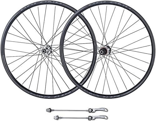 Mountain Bike Wheel : ZXTING Mountain Bike Wheelset 26" 27.5" 29" Bicycle Rim Disc Brake Wheelset MTB Thru Axle Front Rear Wheels 32 Holes Hub for 8 9 10 11 12 Speed Cassette (Color : Silver, Size : 27.5inch)