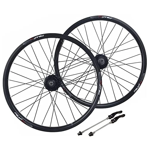 Mountain Bike Wheel : ZXTING Wheelset 26Inch Bike Rim Disc Brake Quick Release Hub 32 Holes for 7 8 9 10 Speed Cassette, Mountain Bike Alloy Wheels (Color : A)