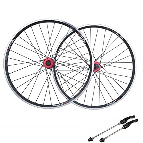 Mountain Bike Wheel : ZXTING Wheelset 26Inch Bike Rim Disc Brake Quick Release Hub 32 Holes for 7 8 9 10 Speed Cassette, Mountain Bike Alloy Wheels (Color : B)