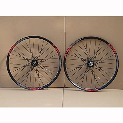 Mountain Bike Wheel : ZYHDDYJ Bicycle Wheelset Bike Wheelset 26 / 27.5 / 29 Inch Quick Release Disc Brake Mountain Cycling Wheels 32 Holes Compatible With 8 / 9 / 10 / 11 Speed Cassette (Color : B, Size : 27.5inch)