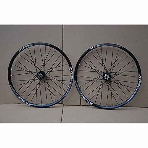 Mountain Bike Wheel : ZYHDDYJ Bicycle Wheelset MTB Wheelset 26" / 27.5" / 29" Mountain Cycling Wheels Quick Release Disc Brake Aluminum Alloy Rim 32 Holes Suitable 8-9-10-11 Speed Cassette (Color : Black, Size : 27.5inch)