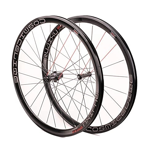 Mountain Bike Wheel : Zyy 700C Wheelset Bike Wheels Hub Front&Rear 100 / 130mm QR Bicycle Wheel Set, Aluminum Rim Mountain Bike Wheels V-Brake Fit 8 9 10 11 Speed Cassette (Color : Reverse cursor)