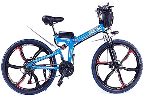 Vélo de montagne électrique pliant : CASTOR Vélo électrique 26 Vélos électriques pliants, 48V 10A Suspension complète Boost Boost Vélo de Montagne Vélo Adulte