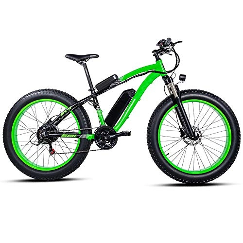 Vélo de montagne électrique pliant : HUATXING Vélo électrique 26 * 4.0inch Aluminium Vélo électrique 1000W 48V17A 40KM / H 6speed Puissant Fat Tire Bike Snow Mountain Ebike