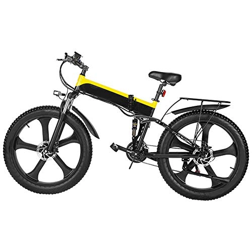 Vélo de montagne électrique pliant : LUNANA Vélos électriques pour Adultes, 1000W vélo électrique Pliant vélos électriques de Montagne