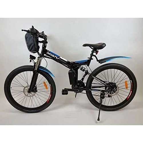 Vélo de montagne électrique pliant : Myatu Vélo électrique S4143 250W 36V 10.4Ah
