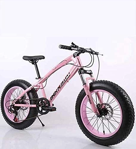 Vélo de montagne électrique pliant : QZ Fat Tire Mens Mountain Bike, Double Frein Disque / Haut-Carbone Cadre en Acier Vlos Cruiser, Plage de motoneige vlos, 24 Pouces Roues (Color : H, Size : 24 Speed)