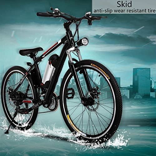 Vélo de montagne électrique pliant : SHIJING 26"250W vélo électrique en Aluminium ebike 21 Vitesse Mountain Bike City Road Electric Power vélo Frein à Disque