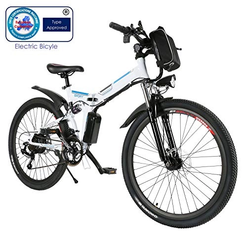 Vélo de montagne électrique pliant : Speedrid Vélo de Montagne Pliable pour vélo électrique, 26 pneus Vélo électrique pour vélo Ebike avec Moteur sans Balai de 250 W et Batterie au Lithium 36V 8Ah Shimano 21 Vitesses