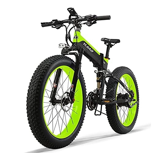 Vélo de montagne électrique pliant : Toy Hub P2 Vélo électrique de VTT 27, 5" E-MTB 250 W avec batterie lithium-ion amovible 36 V 12, 5 A pour homme et adulte Multicolore