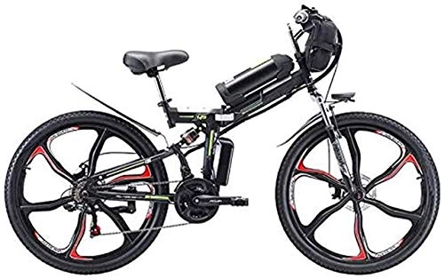Vélo de montagne électrique pliant : Vélo électrique Pliable, Vélo à vélo de neige électrique, vélo de montagne électrique de 26 '', vélo électrique avec batterie de lithium-ion 48V 8Ah / 13Ah / 20Ah, suspension pleine de qualité supérie