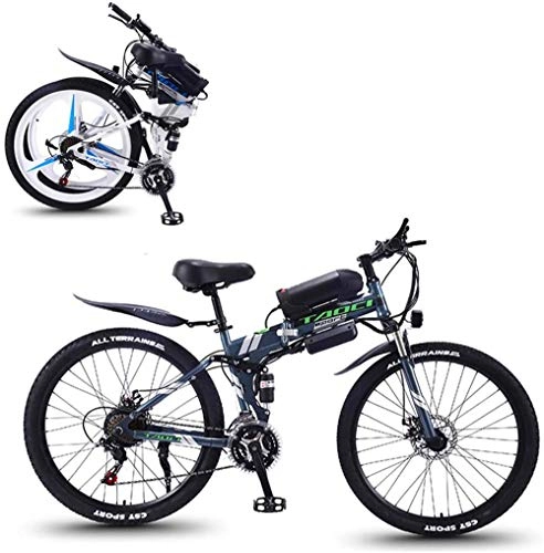 Vélo de montagne électrique pliant : Vélo électrique électrique VTT 26 pouces Le cadre Fat Tire Vélo électrique, 36V 8AH / 10Ah / 13Ah amovible Batterie au lithium, Adulte auxiliaire Vélo 350W Moteur Montagne Neige E-Bike, haute teneur e