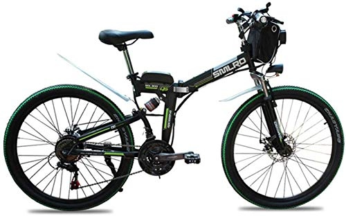 Vélo de montagne électrique pliant : Vélo électrique électrique VTT 26" électrique pliant de vélo de montagne vélo électrique avec amovible 48V 500W 13Ah Lithium-Ion for adulte vitesse maximale est de 40 km / H, Rouge pour les sentiers d