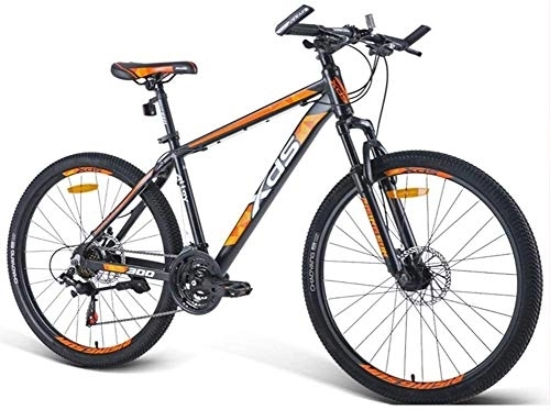 Vélo de montagnes : 26 pouces, aluminium Mountain Bikes 21 Vitesse VTT avec double frein à disque, Adulte Vélo alpin, Vélos Anti-Slip, Hardtail Mountain Bike, (Color : Orange)