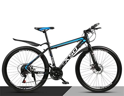 Vélo de montagnes : 26 Pouces Hors Route Vélo VTT, Les Hommes Et Les Femmes Ville Sport Vélo Changement Loisirs (Color : Black Blue, Size : 27 Speed)