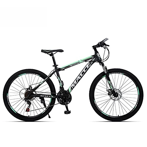 Vélo de montagnes : 26 pouces VTT pour femmes / hommes léger 21 / 24 / 27 vitesses vtt adultes vélos cadre en acier au carbone Suspension avant, A, 21 speed