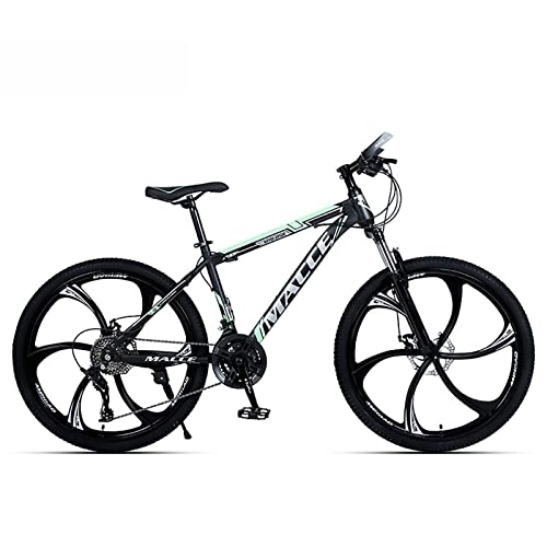 Vélo de montagnes : 26 pouces VTT pour femmes / hommes léger 21 / 24 / 27 vitesses vtt adultes vélos cadre en acier au carbone Suspension avant, F, 27 speed