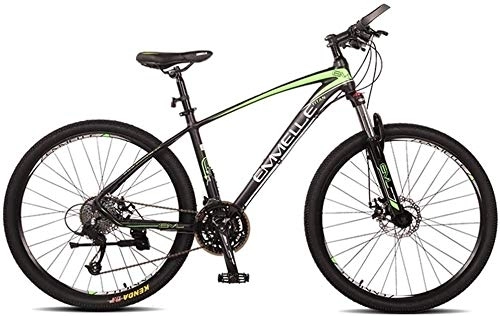 Vélo de montagnes : 27 vitesses Mountain Bikes, 27, 5 pouces Big Mountain Trail pneus de vélo, double suspension de vélo de montagne, cadre en aluminium, Femmes de vélos for hommes, Rouge, Couleur: Vert (Color : Green)