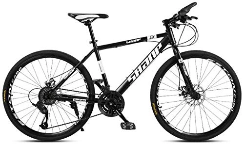 Vélo de montagnes : Abrahmliy 26 vélo Hommes Adulte vélo de Montagne VTT vélo 17 Cadre avec Roue à câble Double Frein à Disque pour Hommes et Femmes 27 Vitesses Noir