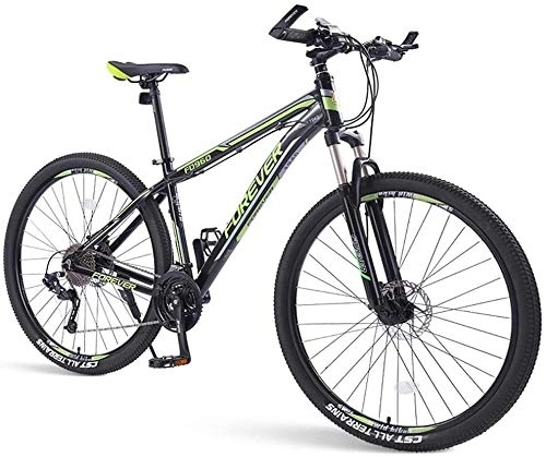 Vélo de montagnes : Aoyo Mens Mountain Bikes, 33 Vitesse Hardtail VTT, Cadre Double Disque d'aluminium de Frein, Vélo de Montagne avec Suspension Avant, Vert, (Color : Green)