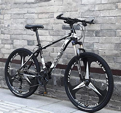 Vélo de montagnes : Aoyo VTT 26" 24 vitesses pour adulte Vélo de course léger en aluminium Cadre de suspension complète Fourche à suspension Frein à disque, D2., 30Speed